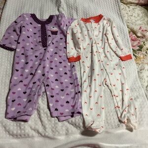 Carter's Purple and White Kids Pajama Bottoms